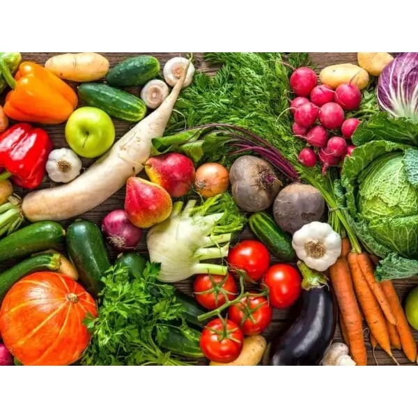 Fresh and colorful veggies in Handpicked CSA Produce Boxes for farm to table goodness